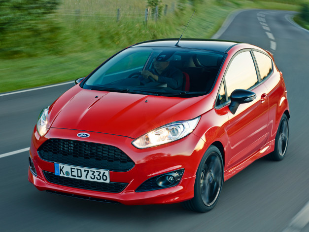 Обои картинки фото автомобили, ford, fiesta, красный, 2014г, red, zetec, s