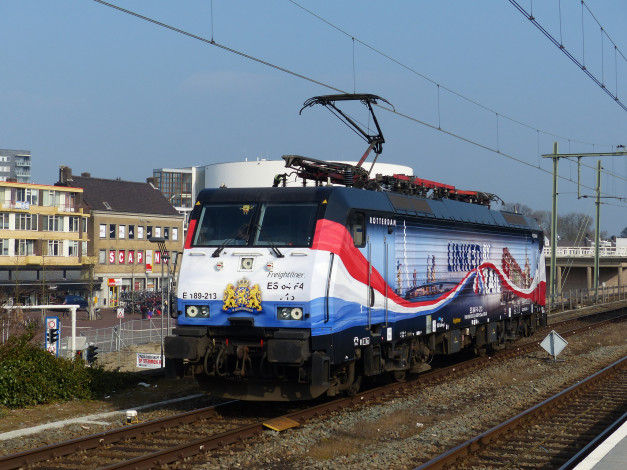 Обои картинки фото техника, электровозы, локомотив, железная, дорога, рельсы