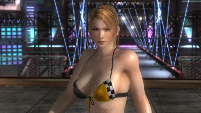 Обои картинки фото видео игры, dead or alive 5, фон, взгляд, девушка