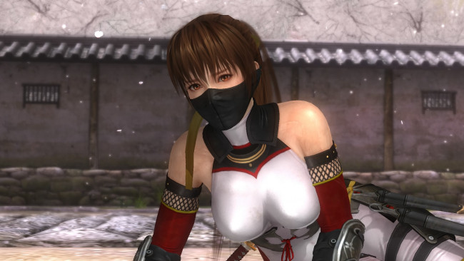 Обои картинки фото видео игры, dead or alive 5, взгляд, фон, девушка