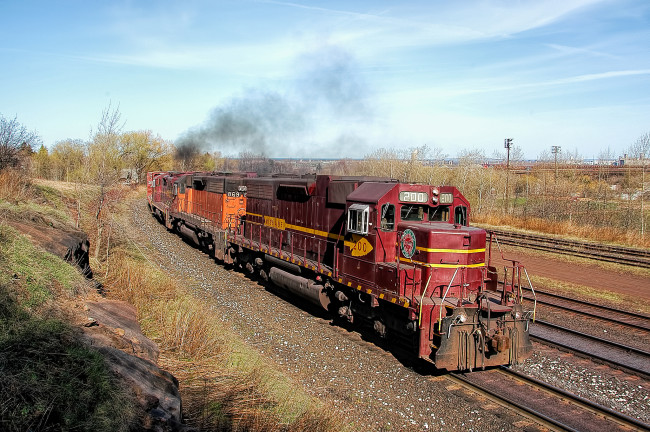 Обои картинки фото техника, поезда, железная, дорога, рельсы, локомотив, состав