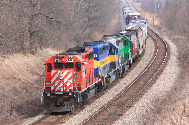 Обои картинки фото техника, поезда, локомотив, рельсы, дорога, железная, состав