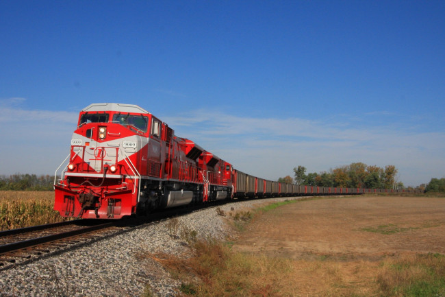 Обои картинки фото техника, поезда, рельсы, дорога, железная, состав, локомотив