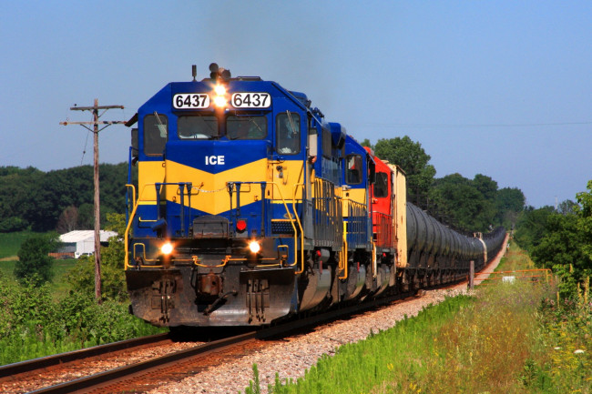 Обои картинки фото техника, поезда, состав, локомотив, рельсы, железная, дорога