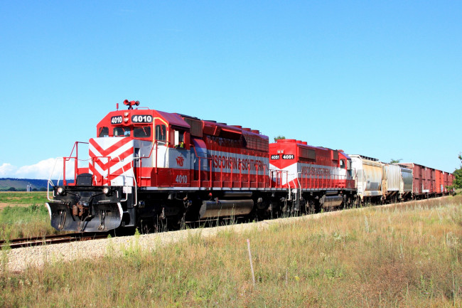 Обои картинки фото техника, поезда, железная, состав, локомотив, рельсы, дорога