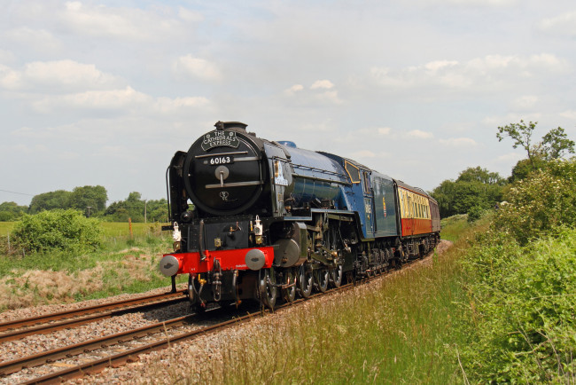 Обои картинки фото техника, паровозы, дорога, железная, рельсы, паровоз