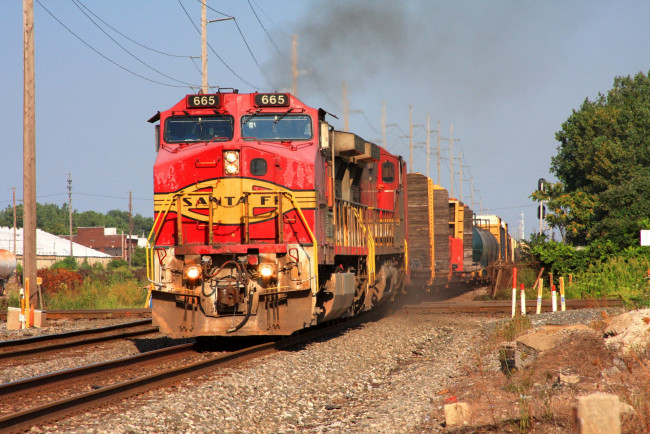 Обои картинки фото техника, поезда, дорога, железная, состав, локомотив, рельсы