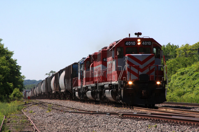 Обои картинки фото техника, поезда, локомотив, рельсы, дорога, состав, железная