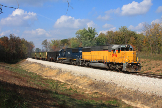 Обои картинки фото техника, поезда, состав, локомотив, рельсы, дорога, железная