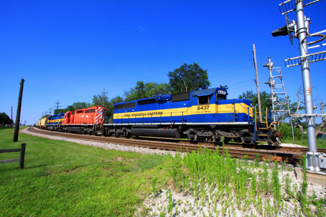 Обои картинки фото техника, поезда, состав, локомотив, железная, рельсы, дорога