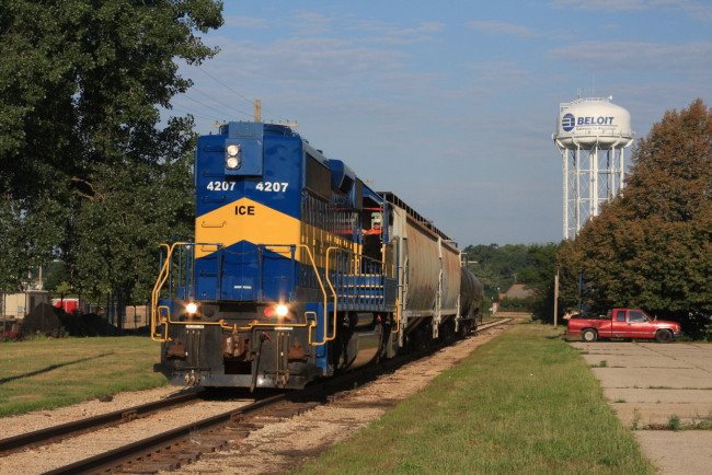 Обои картинки фото техника, поезда, состав, железная, локомотив, рельсы, дорога