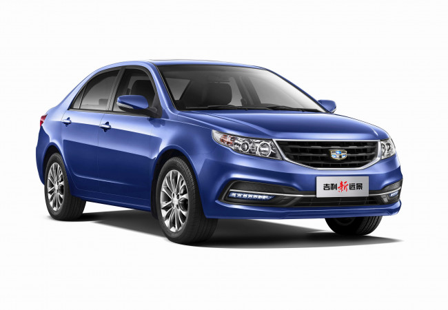 Обои картинки фото автомобили, geely, vision, gc7, синий, 2015г