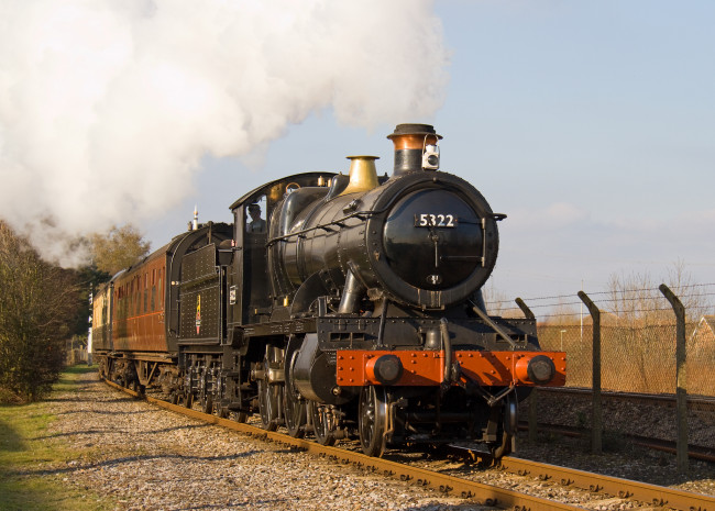 Обои картинки фото техника, паровозы, дорога, железная, рельсы, паровоз