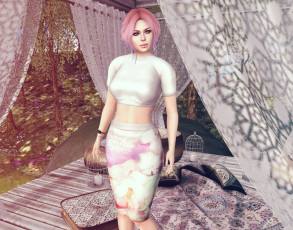 Картинка 3д+графика люди+ people фон взгляд девушка