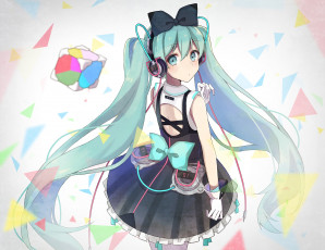 Картинка аниме vocaloid hatsune miku