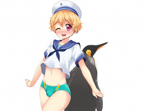 Картинка аниме free мальчик нагиса пингвин