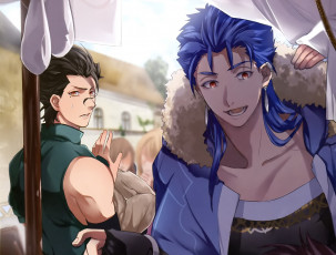 Картинка аниме fate zero парни лансер