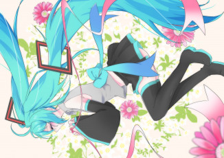 Картинка аниме vocaloid hatsune miku