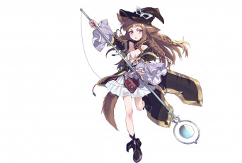 Картинка аниме магия +колдовство +halloween девушка