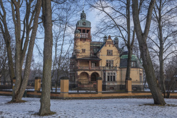 Картинка города -+здания +дома парк особняк