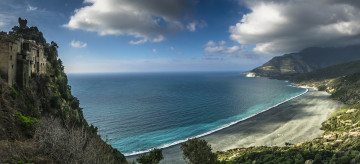 Картинка города -+панорамы берег