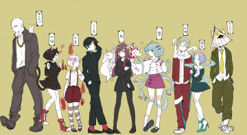 Картинка аниме животные +существа парни девочки