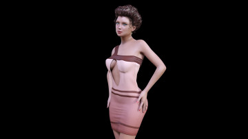 Картинка 3д+графика люди+ people фон взгляд девушка