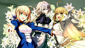 Картинка аниме fate stay+night девушки