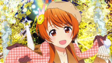 Картинка аниме nisekoi девушка взгляд фон