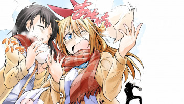 Картинка аниме nisekoi фон взгляд девушки