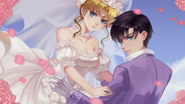 Картинка аниме sailor+moon пара