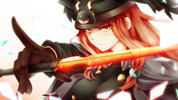 Картинка blazblue аниме фон взгляд девушка