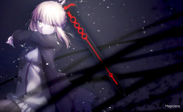 Картинка аниме fate stay+night saber
