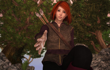 Картинка 3д+графика люди+ people фон взгляд девушка