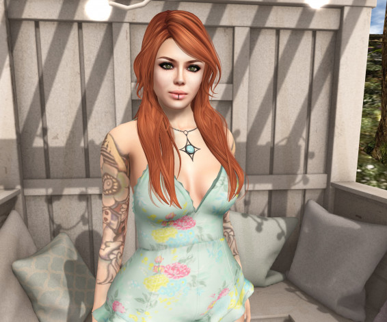 Обои картинки фото 3д графика, люди , people, рыжая, фон, взгляд, девушка