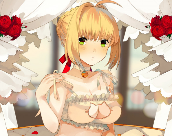 Обои картинки фото аниме, fate, stay night, сейбер