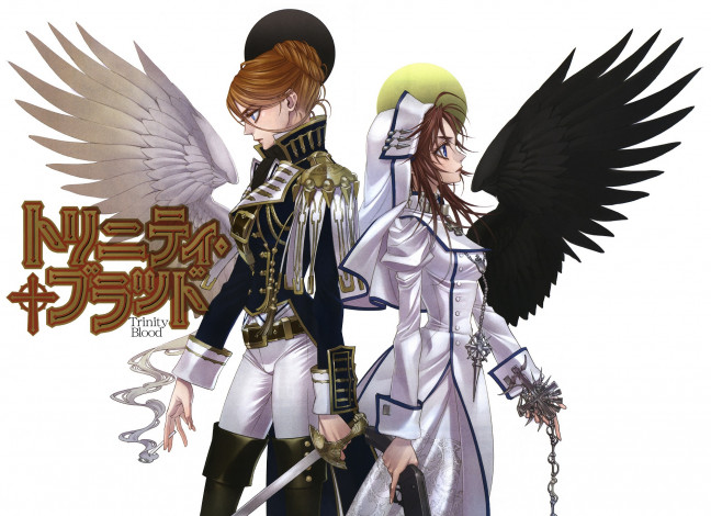 Обои картинки фото аниме, trinity blood, девушки