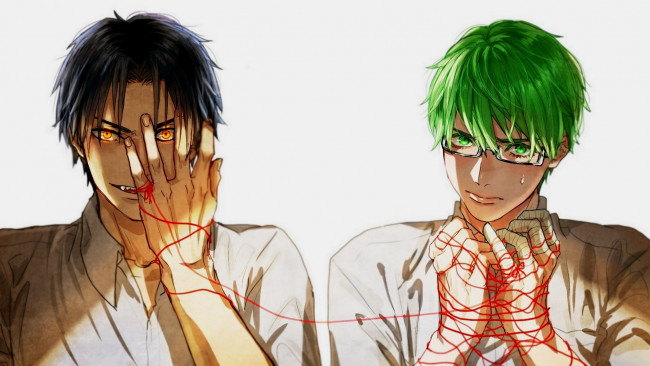 Обои картинки фото аниме, kuroko no baske, такао, шинтаро
