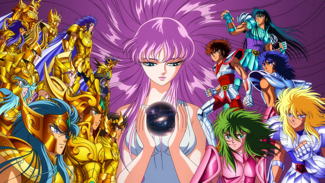 Обои картинки фото аниме, saint seiya, персонажи