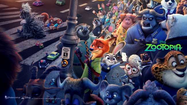 Обои картинки фото мультфильмы, zootopia, персонажи