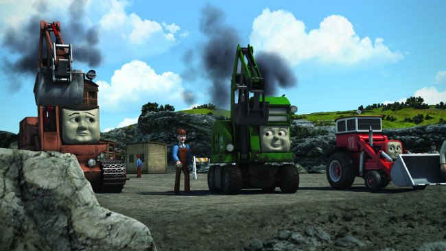 Обои картинки фото thomas and friends, мультфильмы, экскаваторы