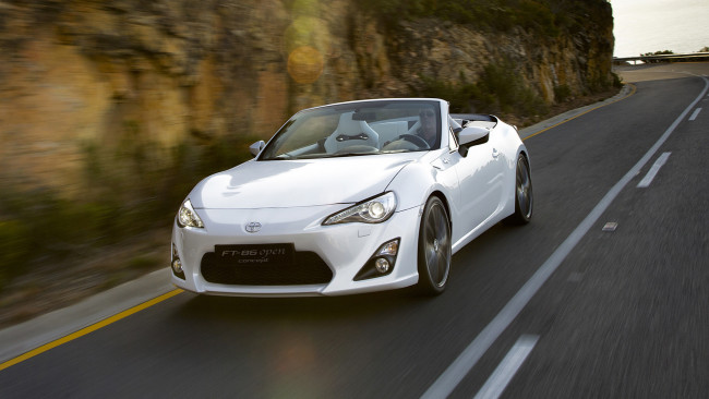 Обои картинки фото toyota fr-86 оpen сoncept 2013, автомобили, toyota, 2013, сoncept, fr-86, оpen, трасса