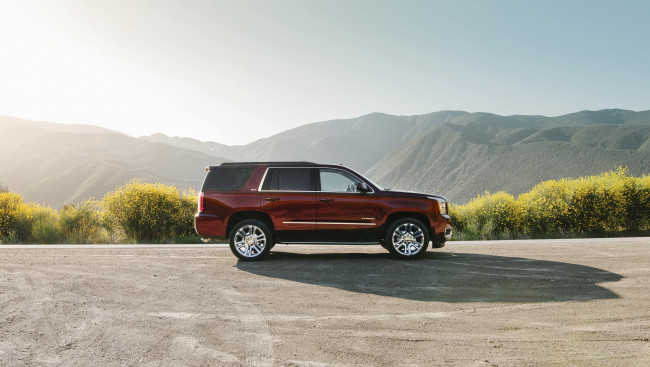 Обои картинки фото автомобили, gm-gmc, yukon, 2016г, gmc, gmtk2ug, premium, edition, slt
