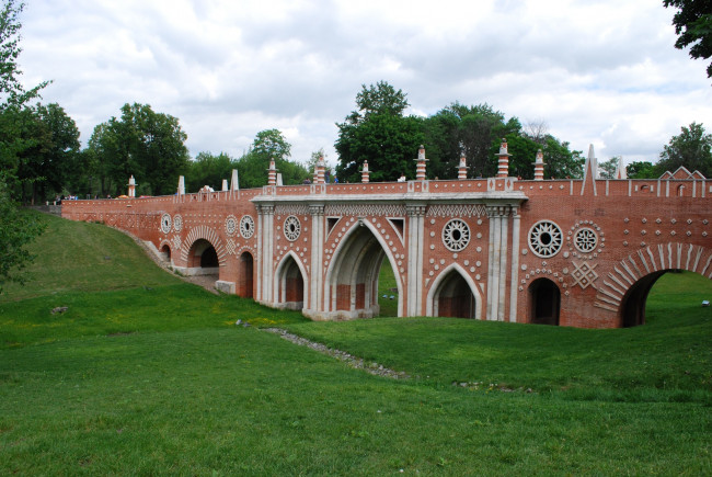 Обои картинки фото царицыно, города, москва , россия, москва, мост