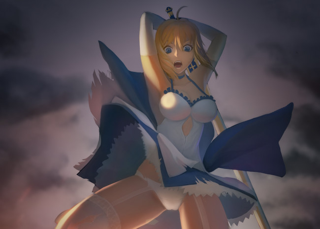 Обои картинки фото аниме, fate, stay night, девушка