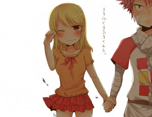 Картинка аниме fairy+tail люси нацу