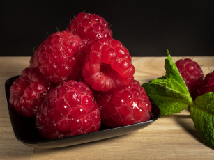 Картинка еда малина ягоды