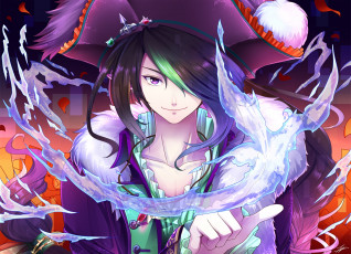 Картинка аниме unknown +другое взгляд девушка фон