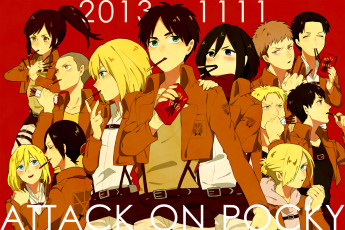 Картинка аниме shingeki+no+kyojin атака титанов