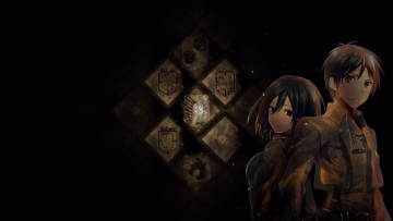 Картинка аниме shingeki+no+kyojin атака титанов